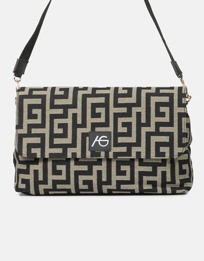 Εικόνα της Χειροποίητη τσάντα ώμου με μαίανδρο L Πούρο