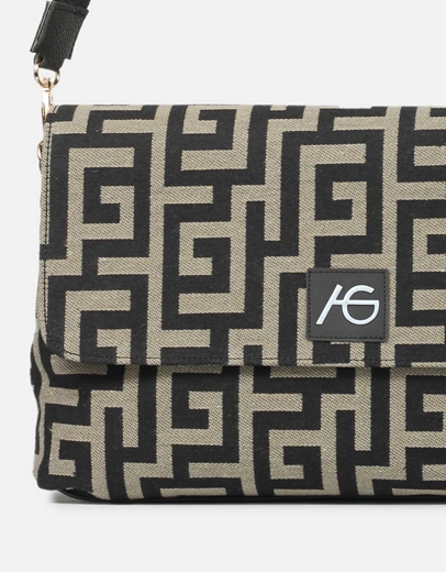 Εικόνα της Χειροποίητη τσάντα ώμου με μαίανδρο L Πούρο