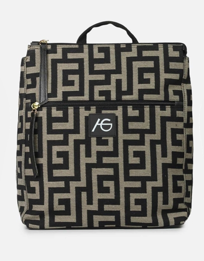 Εικόνα της Χειροποίητο σακίδιο πλάτης με διπλό φερμουάρ Πούρο