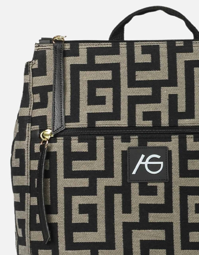 Εικόνα της Χειροποίητο σακίδιο πλάτης με διπλό φερμουάρ Πούρο