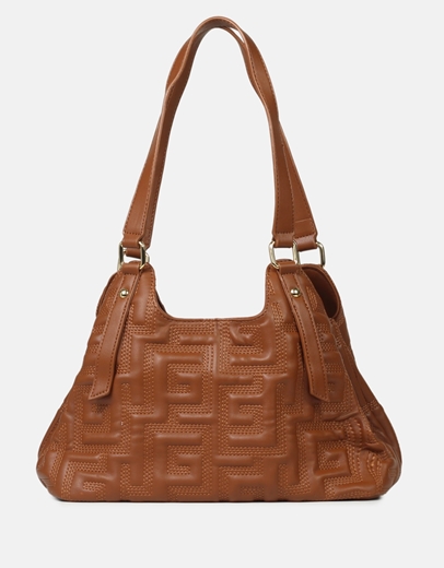 Εικόνα της Tσάντα ώμου με μοτίβο μαιάνδρου Ταμπά