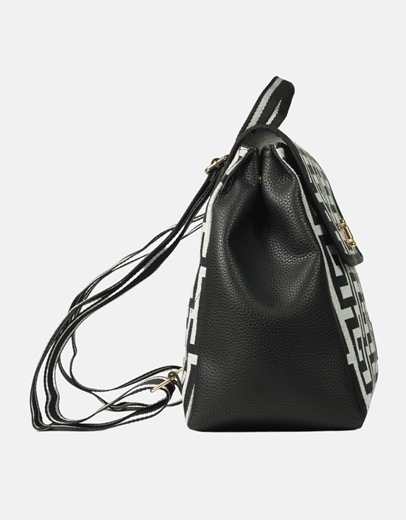 Εικόνα της Χειροποίητο σακίδιο πλάτης με μαίανδρο Μαύρο