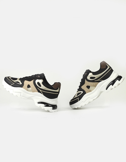 Εικόνα της Γυναικεία sneakers με chunky σόλα Μαύρο