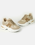 Εικόνα από Γυναικεία sneakers με chunky σόλα Μπεζ