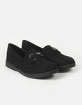Εικόνα από Γυναικεία basic loafers σε απλή γραμμή Μαύρο