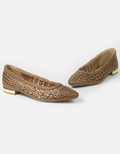 Εικόνα της Γυναικεία γοβάκια με πλέξη σε chic γραμμή Ταμπά