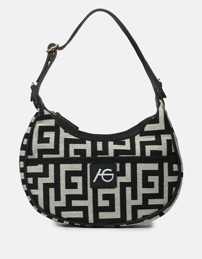 Εικόνα της Χειροποίητη τσάντα χειρός Μαύρο