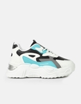 Εικόνα από Γυναικεία sneakers με chunky σόλα Γκρι/Μπλε
