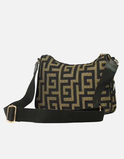 Εικόνα της Χειροποίητη τσάντα χιαστί με μαίανδρο Χρυσό