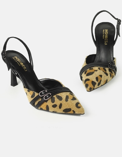 Εικόνα της Γόβες singback Ελληνικής κατασκευής με διπλή μπαρέτα Λεοπάρ