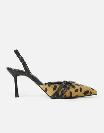 Εικόνα της Γόβες singback Ελληνικής κατασκευής με διπλή μπαρέτα Λεοπάρ