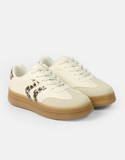 Εικόνα της Sneakers δίσολα με γραμμικό σχέδιο στο πλάι Λεοπάρ