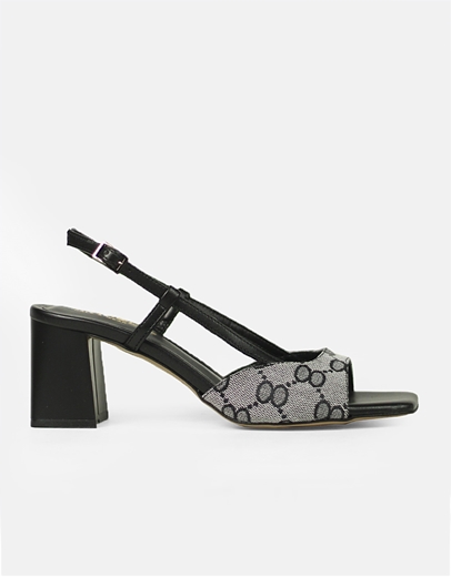 Εικόνα της Πέδιλα Ελληνικής κατασκευής σε καρέ γραμμή Μαύρο