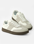 Εικόνα από Γυναικεία sneakers με διπλή σόλα και συνδιασμλο υλικών Λευκό