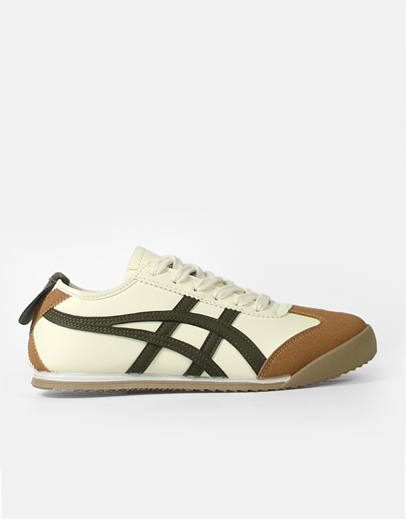 Εικόνα της Γυναικεία sneakers με γραμμικό σχέδιο Λαδί