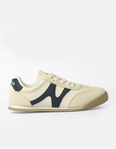 Εικόνα της Sneakers γυναικεια basic με σχέδιο στο πλάι Μπλε