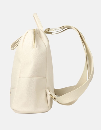 Εικόνα της Χειροποίητο σακίδιο πλάτης με εξωτερικά τσεπάκια Μπεζ