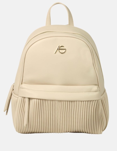 Εικόνα της Γυναικείο σακίδιο πλάτης με ριπ σχέδιο Μπεζ