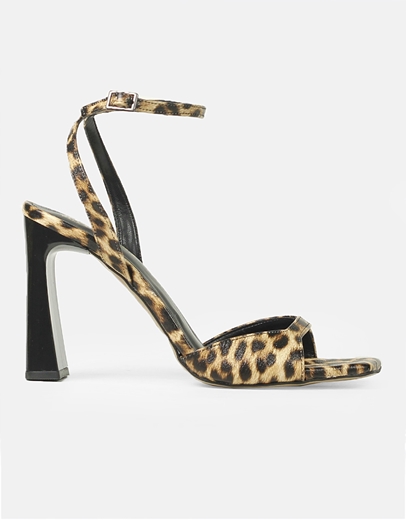 Εικόνα της Πέδιλα Ελληνικής Κατασκευής σε καρέ γραμμή με λουράκι Λεοπάρ