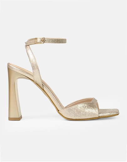 Εικόνα της Πέδιλα Ελληνικής Κατασκευής σε καρέ γραμμή με λουράκι Πλατίνα