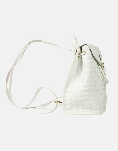 Εικόνα της Γυναικείο σακίδιο πλάτης με μοτίβο μαιάνδρου Λευκό