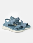 Εικόνα από Comfort γυναικεία σανδάλια με velcro και λάστιχο Μπλε