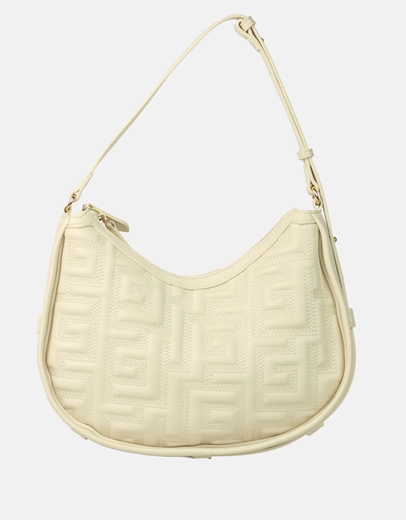 Εικόνα της Χειροποίητη γυναικεία τσάντα ώμου με μαίανδρο Μπεζ