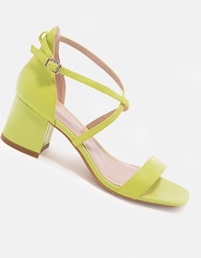 Εικόνα της Basic χαμηλά πέδιλα μονόχρωμα με χιαστί σχέδιο Πράσινο