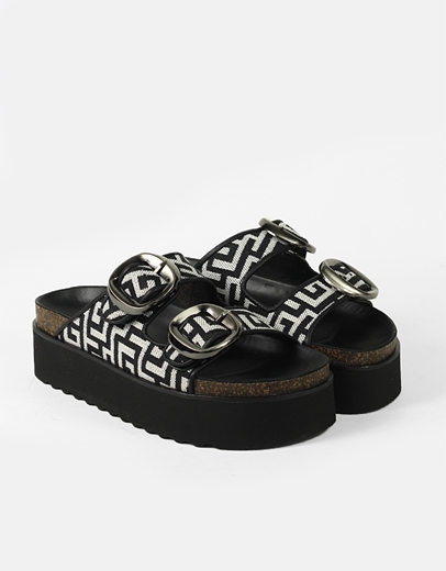 Εικόνα της Flatform Μαίανδρος Ελληνικής Κατασκευής και διπλή φάσα Μαύρο/Λευκό