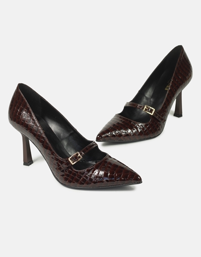 Εικόνα της Γόβες κροκό μυτερές Ελληνικής κατασκευής Μπορντώ