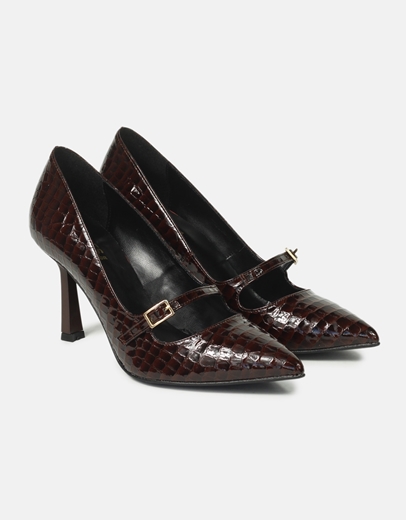 Εικόνα της Γόβες κροκό μυτερές Ελληνικής κατασκευής Μπορντώ