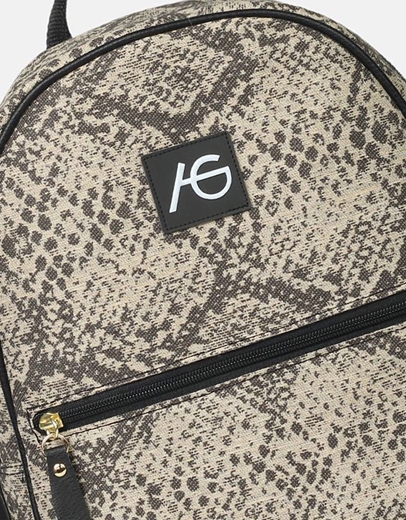 Εικόνα της Χειροποίητο σακίδιο πλάτης με μαίανδρο Μπεζ