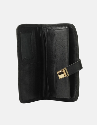 Εικόνα της Γυναικείο πορτοφόλι με σχέδιο μαιάνδρου Μαύρο