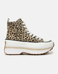 Εικόνα από Δίσολα sneakers μποτάκια υφασμάτινα με print Λεοπάρ
