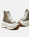 Εικόνα από Δίσολα sneakers μποτάκια υφασμάτινα με print Λεοπάρ