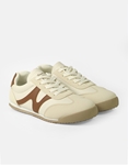 Εικόνα από Sneakers γυναικεια basic με σχέδιο στο πλάι Καφέ