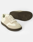 Εικόνα από Γυναικεία sneakers με διπλή σόλα και συνδιασμλο υλικών Μπεζ
