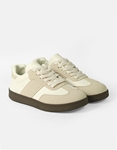 Εικόνα από Γυναικεία sneakers με διπλή σόλα και συνδιασμλο υλικών Μπεζ