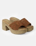 Εικόνα από Boho mules με σχέδιο πλέξης Ταμπά
