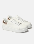 Εικόνα από Basic sneakers με διπλή σόλα Λευκό/Σαμπανί