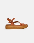 Εικόνα από Δερμάτινα σανδάλια flatforms Ελληνικής κατασκευής Ταμπά