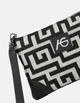Εικόνα από Crossbody χειροποίητο τσαντάκι με μαίανδρο Μαύρο