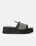 Εικόνα από Δερμάτινα flatforms Ελληνικής Κατασκευής Μαίαδρος με φάσα Μαύρο
