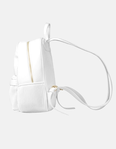 Εικόνα της Γυναικείο σακίδιο πλάτης με ριπ σχέδιο Λευκό