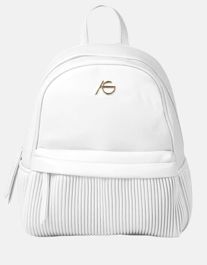 Εικόνα της Γυναικείο σακίδιο πλάτης με ριπ σχέδιο Λευκό