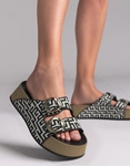 Εικόνα από Flatform Μαίανδρος Ελληνικής Κατασκευής με διπλό τοκά Μαύρο/Λευκό