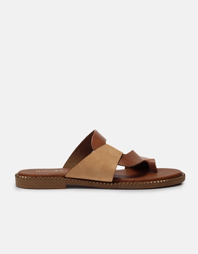 Εικόνα της Δερμάτινα σανδάλια Ελληνικής κατασκευής με ιδιαίτερο σχέδιο Ταμπά