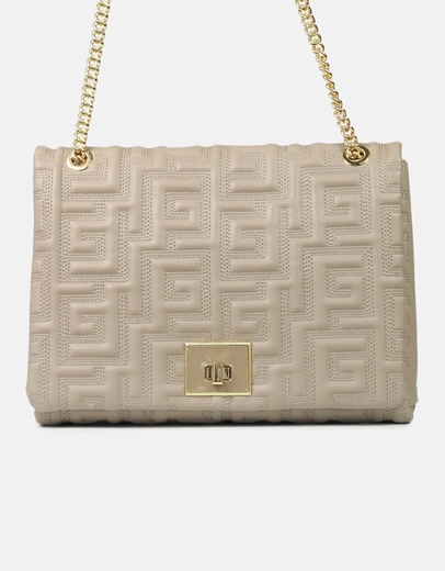 Εικόνα της Τσάντα ώμου με μοτίβο μαιάνδρου L Πούρο