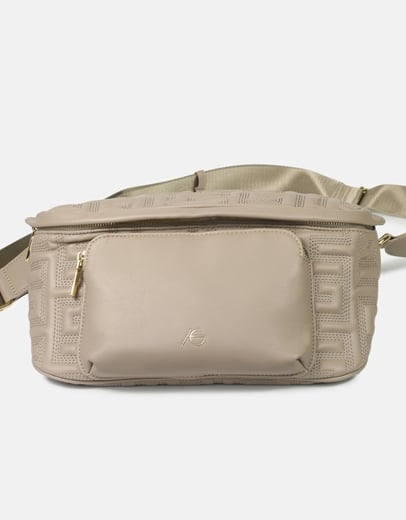 Εικόνα της Crossbody τσαντάκι με μοτίβο μαιάνδρου Πούρο