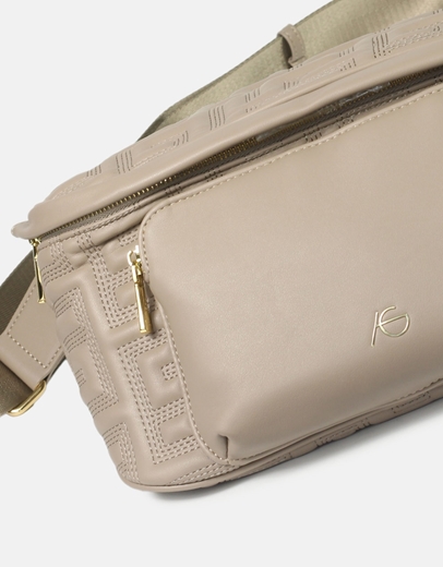 Εικόνα της Crossbody τσαντάκι με μοτίβο μαιάνδρου Πούρο